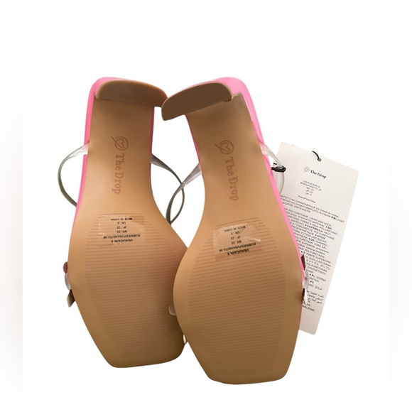 THE DROP Women's Avery Square Toe Two Strap High Heeled Sandal Size 5 NWT - Picture 7 of 7